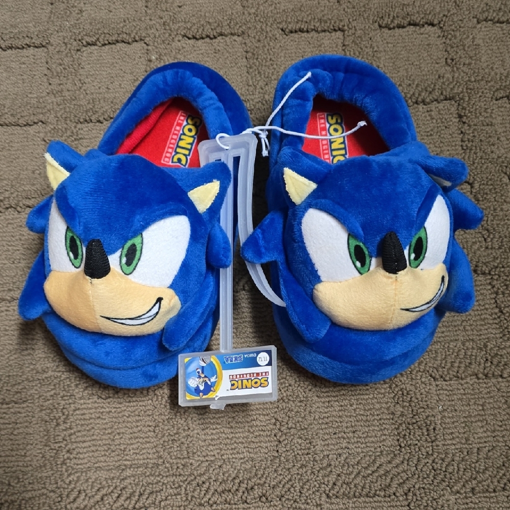 Sonic the Hedgehog Kids Blue Slippers